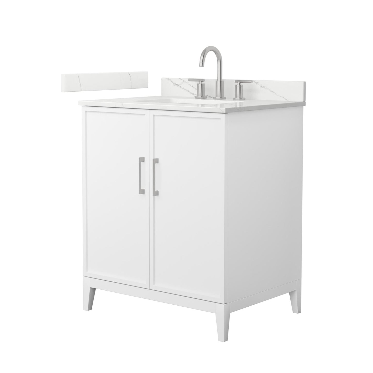 Elan Bathroom Vanity with Countertop 30 inch Single Sink 3-hole Faucet Setup