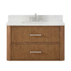 Custom image for Toasted Walnut with Brushed Nickel Trim / Giotto Quartz / No Mirror