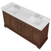 Custom image for Dark Walnut with Polished Chrome Trim / White Quartz / No Mirror