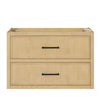 Custom image for Scandinavian Oak with Matte Black Trim / No Mirror