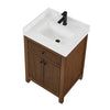 Custom image for Dark Walnut with Matte Black Trim / Giotto Quartz / No Mirror