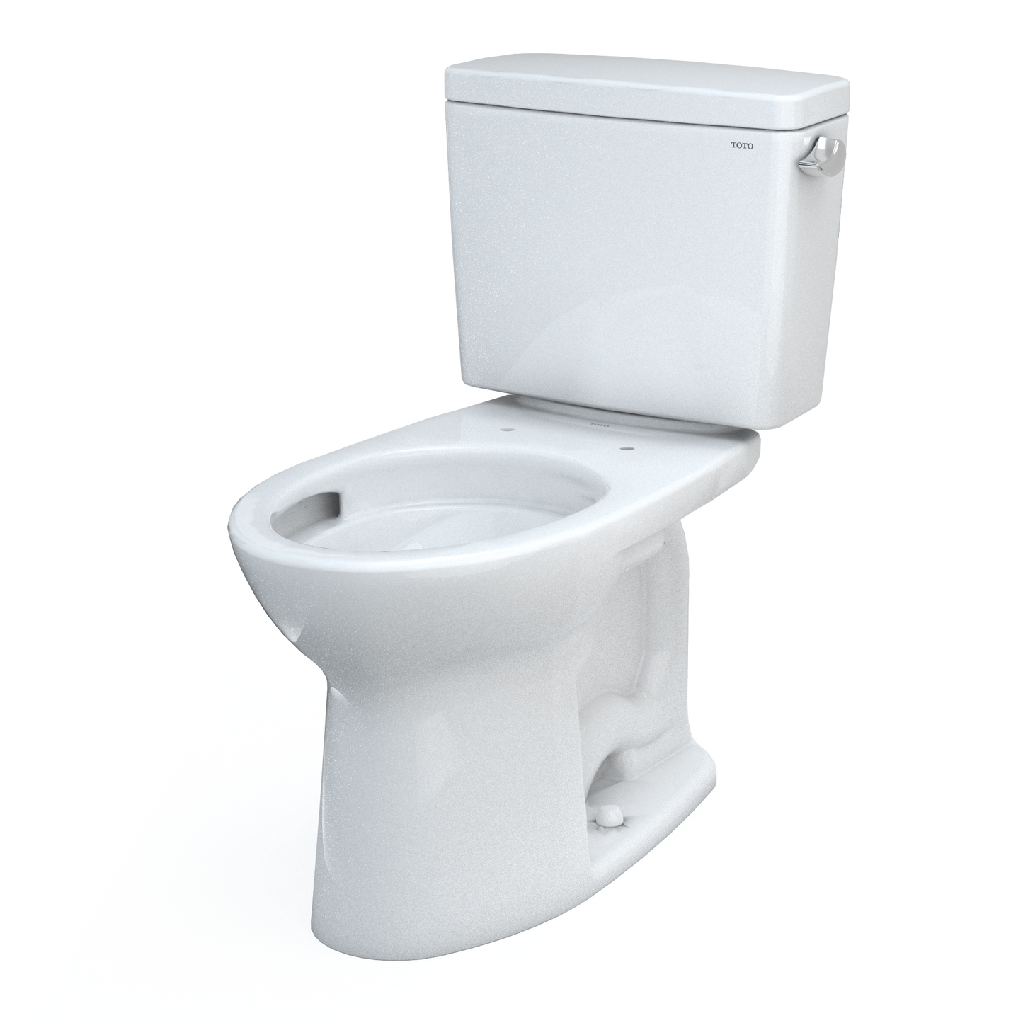 Toto Drake Two-Piece Elongated 1.28 Gpf Tornado Flush Toilet With Cefiontect And Right-Hand Trip Lever