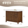 Custom image for Dark Walnut with Matte Black Trim / No Mirror