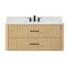 Custom image for Scandinavian Oak with Matte Black Trim / Giotto Quartz / No Mirror