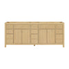 Custom image for Scandinavian Oak with Brushed Nickel Trim / No Mirror