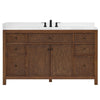 Custom image for Dark Walnut with Matte Black Trim / Giotto Quartz / No Mirror