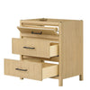 Custom image for Scandinavian Oak with Matte Black Trim / No Mirror
