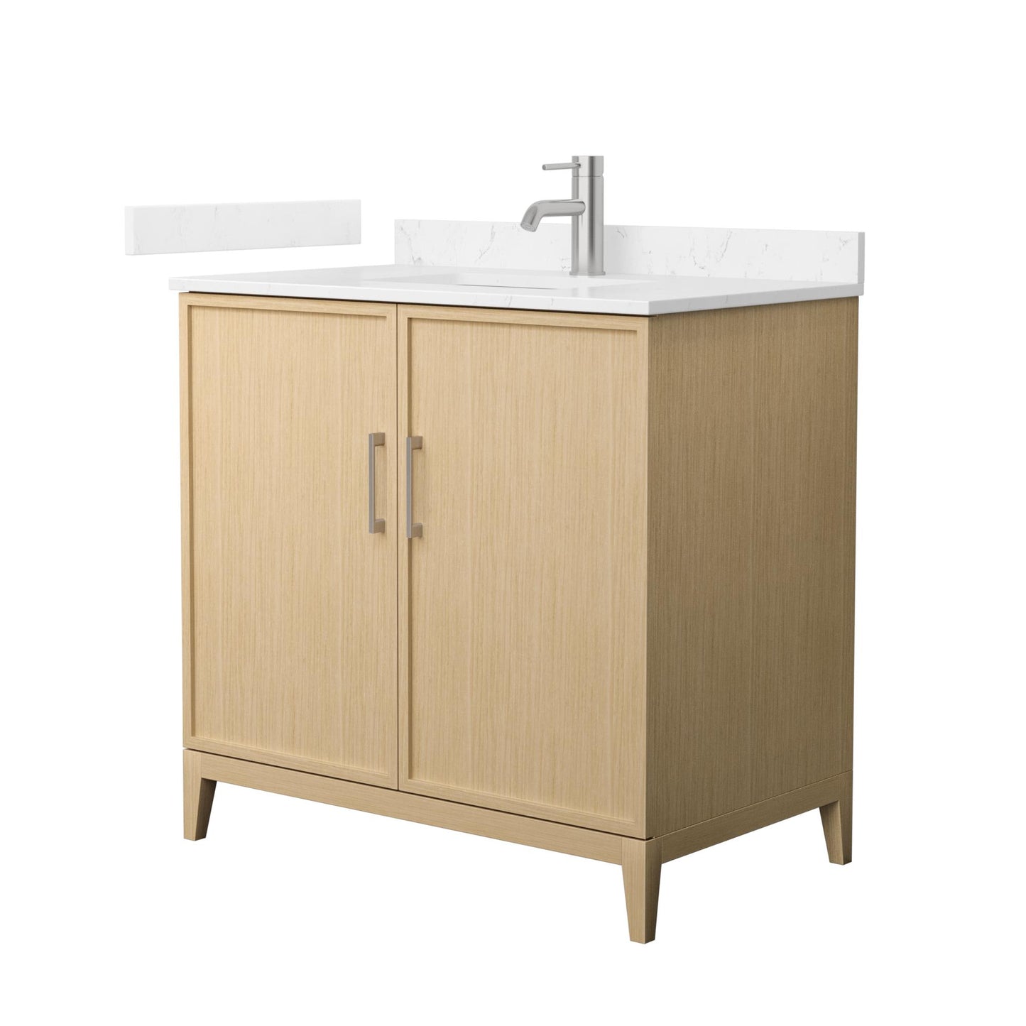 Elan Bathroom Vanity with Countertop 36 inch Single Sink Single hole Faucet Setup