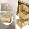 Custom image for Honey Oak with Brushed Gold Trim / No Mirror