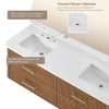 Custom image for Toasted Walnut with Brushed Nickel Trim / No Mirror