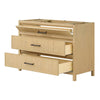 Custom image for Scandinavian Oak with Matte Black Trim / No Mirror