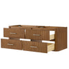 Custom image for Toasted Walnut with Brushed Nickel Trim / No Mirror