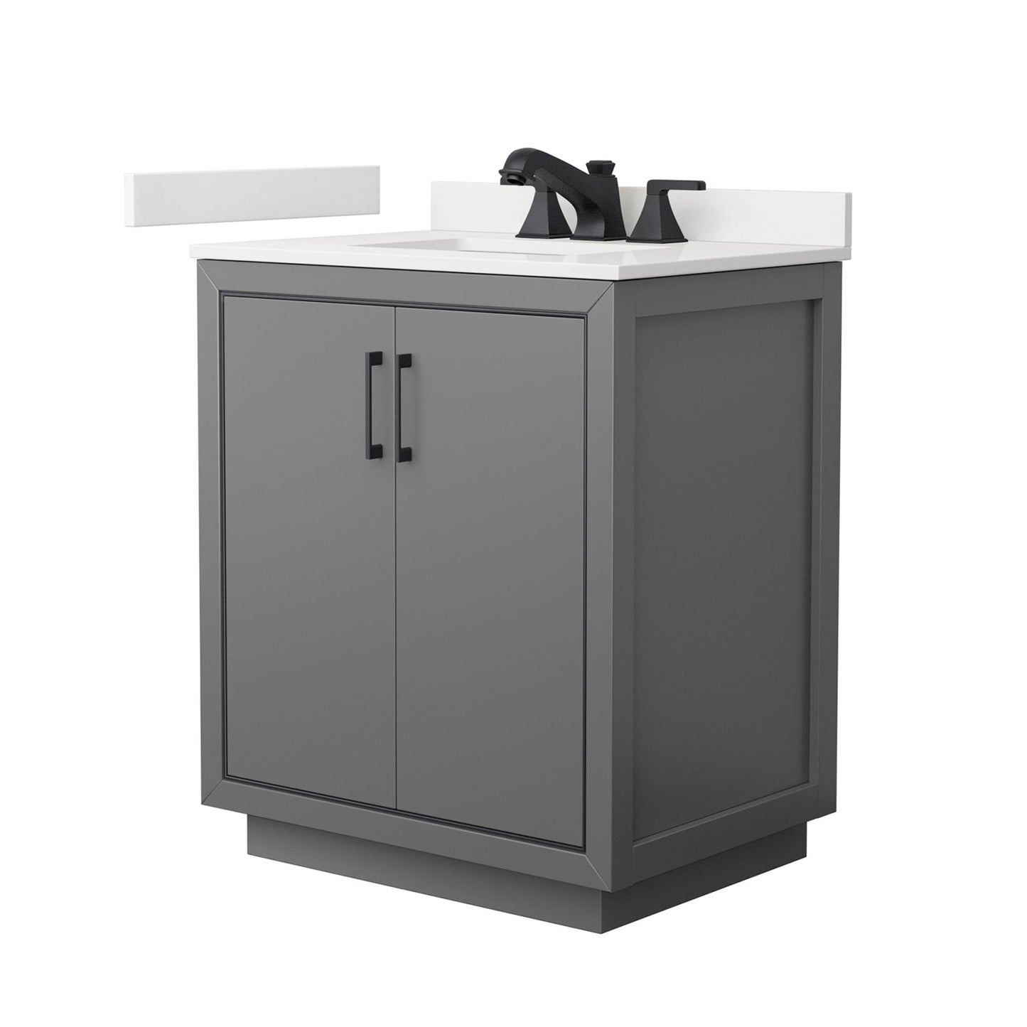 Icon Bathroom Vanity with Countertop 30 inch Single Sink 3-hole Faucet Setup