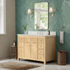 Custom image for Scandinavian Oak with Brushed Nickel Trim / Giotto Quartz / No Mirror