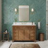 Custom image for Toasted Walnut with Satin Bronze Trim / White Quartz / No Mirror