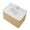 Custom image for Scandinavian Oak with Brushed Nickel Trim / Giotto Quartz / No Mirror