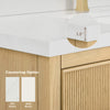 Custom image for Scandinavian Oak with Satin Bronze Trim / Giotto Quartz / No Mirror