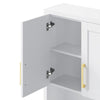 Custom image for White with Brushed Gold Trim