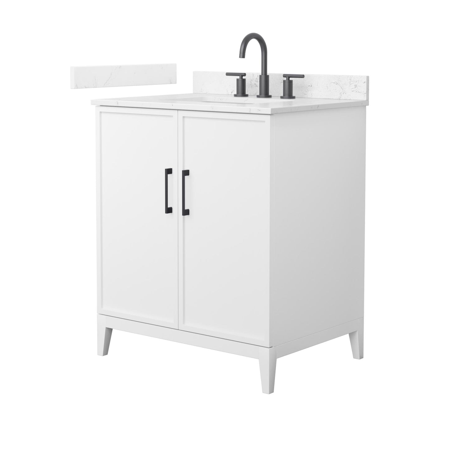 Elan Bathroom Vanity with Countertop 30 inch Single Sink 3-hole Faucet Setup