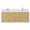 Custom image for Scandinavian Oak with Satin Bronze Trim / Giotto Quartz / No Mirror