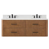 Custom image for Toasted Walnut with Matte Black Trim / Giotto Quartz / No Mirror