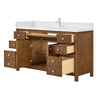 Custom image for Toasted Walnut with Brushed Nickel Trim / Giotto Quartz / No Mirror