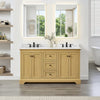 Custom image for Honey Oak with Matte Black Trim / Giotto Quartz / No Mirror