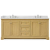 Custom image for Honey Oak with Polished Chrome Trim / Giotto Quartz / No Mirror