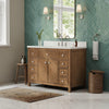Custom image for Toasted Walnut with Brushed Nickel Trim / Giotto Quartz / No Mirror
