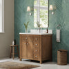 Custom image for Toasted Walnut with Brushed Nickel Trim / Giotto Quartz / No Mirror