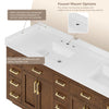 Custom image for Dark Oak with Brushed Nickel Trim / Carrara Cultured Marble / No Mirror