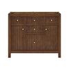 Custom image for Dark Walnut with Brushed Gold Trim / No Mirror