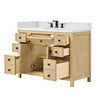 Custom image for Scandinavian Oak with Matte Black Trim / Giotto Quartz / No Mirror
