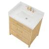 Custom image for Scandinavian Oak with Satin Bronze Trim / Giotto Quartz / No Mirror