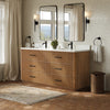 Custom image for Toasted Walnut with Matte Black Trim / Giotto Quartz / No Mirror