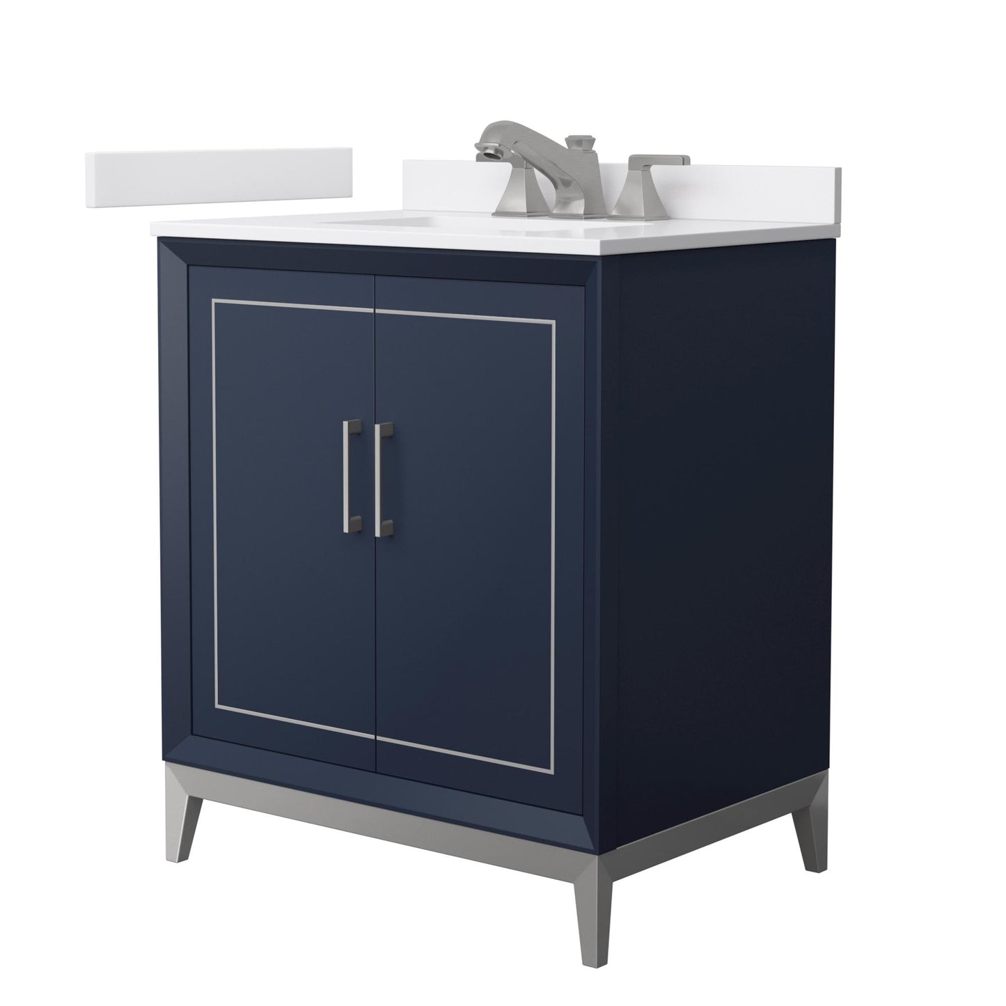 Marlena Bathroom Vanity with Countertop 30 inch Single Sink 3-hole Faucet Setup
