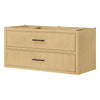 Custom image for Scandinavian Oak with Matte Black Trim / No Mirror
