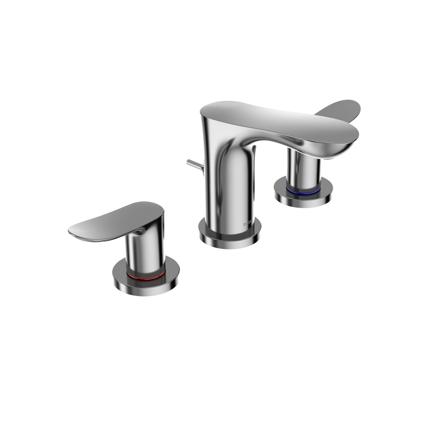 GO Series 1.2 GPM Two Handle Widespread Bathroom Sink Faucet with Drain Assembly