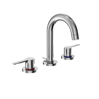 LB Series Two Handle Widespread 1.2 GPM Bathroom Sink Faucet with Drain Assembly