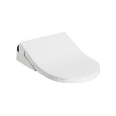 Rx Washlet+ Ready Electronic Bidet Toilet Seat With Auto Flush Ready Cotton White