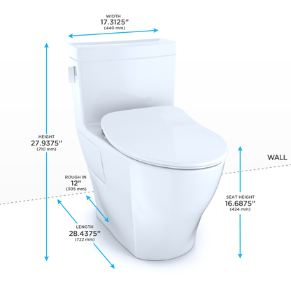Legato One-Piece Elongated 1.28 GPF Toilet with CEFIONTECT and SoftClose Seat