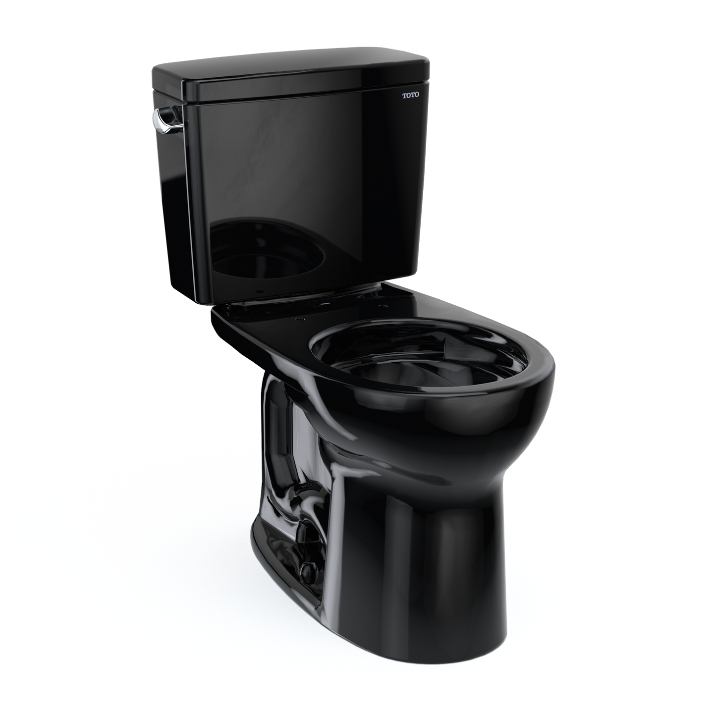 Toto Drake Two-Piece Round 1.6 Gpf Universal Height Tornado Flush Toilet