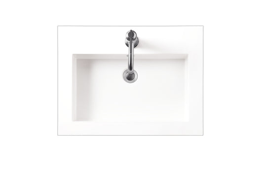 James Martin Vanities Composite Countertop 23.6" W x 18.1" D Sink
