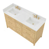 Custom image for Scandinavian Oak with Satin Bronze Trim / Giotto Quartz / No Mirror