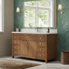 Custom image for Toasted Walnut with Satin Bronze Trim / White Quartz / No Mirror