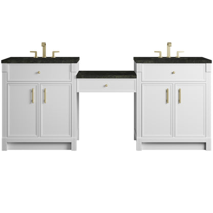 Bellshire 84" Dual Vanity Set with 24" Make-Up Counter