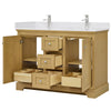 Custom image for Honey Oak with Polished Chrome Trim / White Cultured Marble / No Mirror
