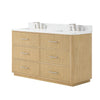 Custom image for Scandinavian Oak with Brushed Nickel Trim / Giotto Quartz / No Mirror