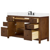 Custom image for Dark Walnut with Matte Black Trim / White Cultured Marble / No Mirror