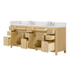 Custom image for Scandinavian Oak with Brushed Nickel Trim / Giotto Quartz / No Mirror